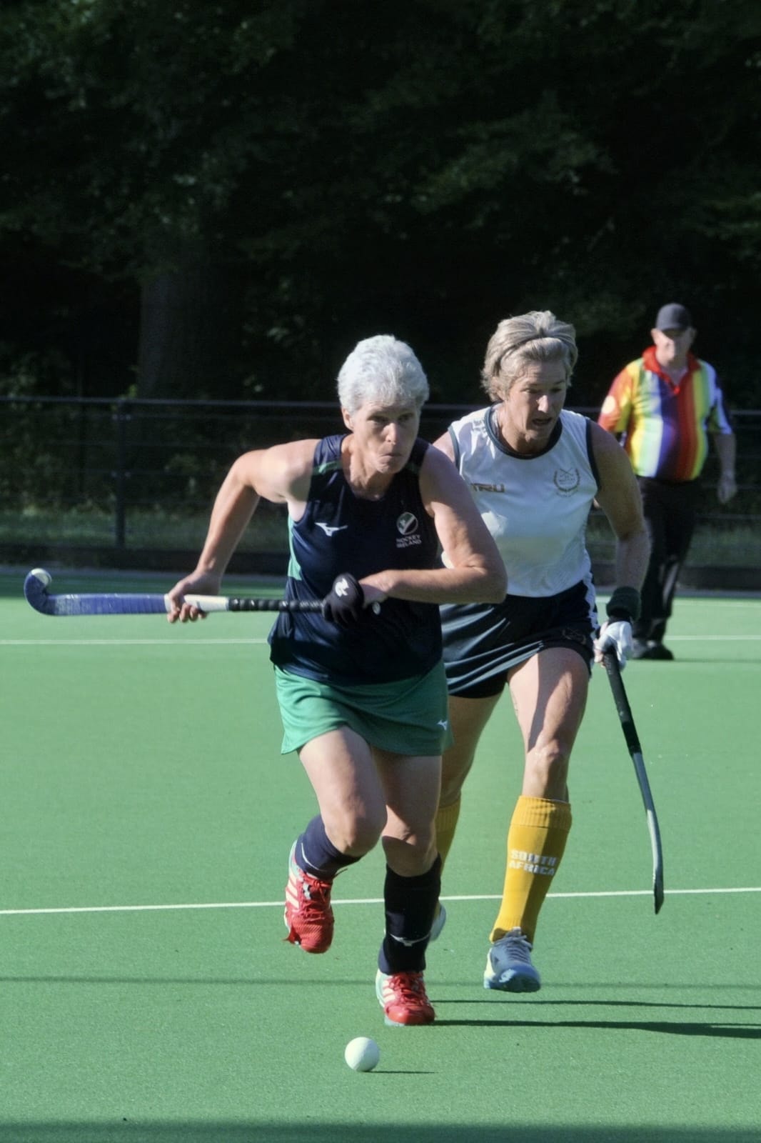 Ireland player strikes the ball at the World Cup 2026 in Brasschaat