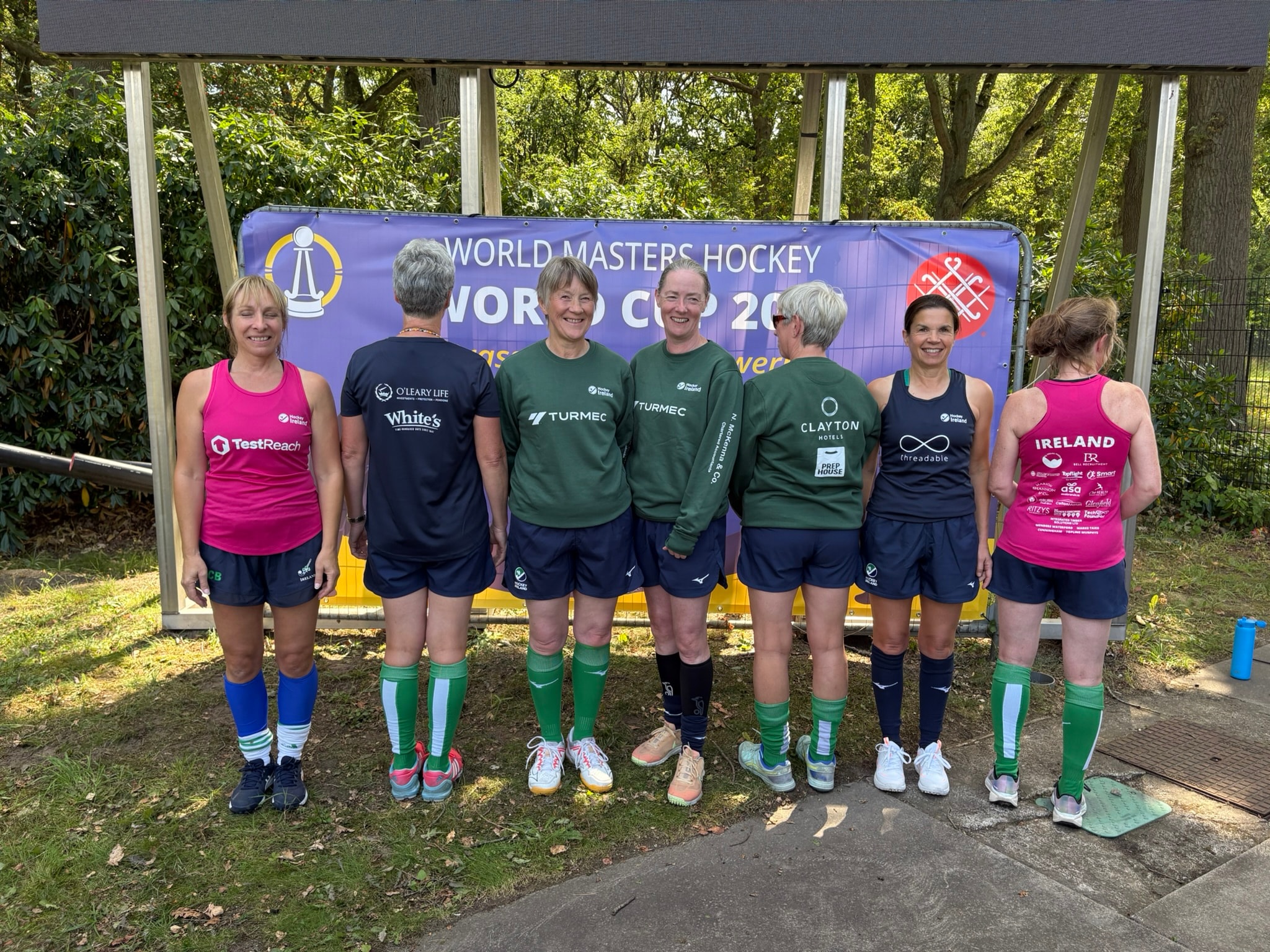 Ireland players showing all sponsor logos at World Cup 2026