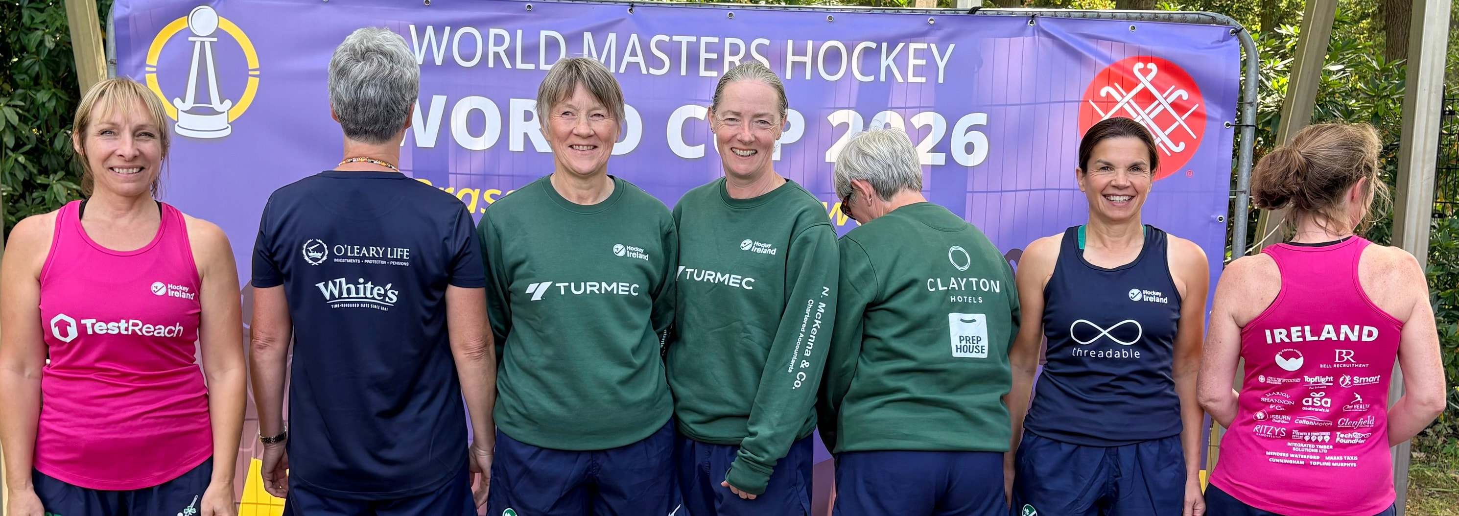 Ireland players with sponsor logos at World Cup 2026